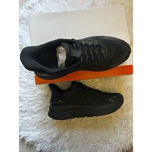 New ALLSWIFT Men’s Black Slip-On Running Shoes, Size 8 Walking Sneakers (AP)